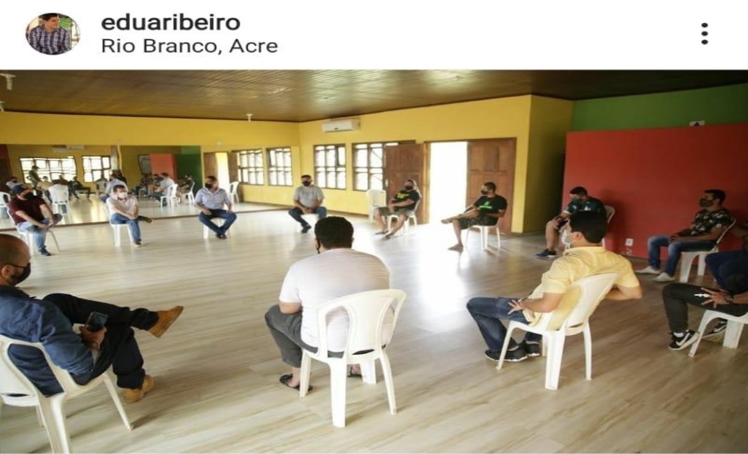 Em pré-campanha, Eduardo Ribeiro e Dito Bruzugú fazem reunião na sede da Fundação Garibaldi Brasil